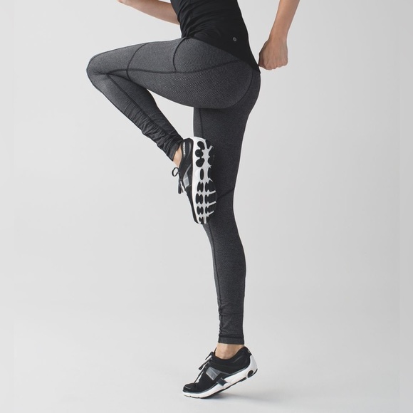 lululemon athletica Pants - LULULEMON Speed Tight IV Full Length Herringbone Ruffle Legging Side Pockets (2)